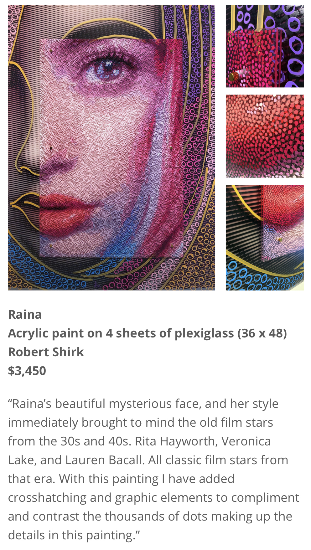 Pointillist Painting of Raina