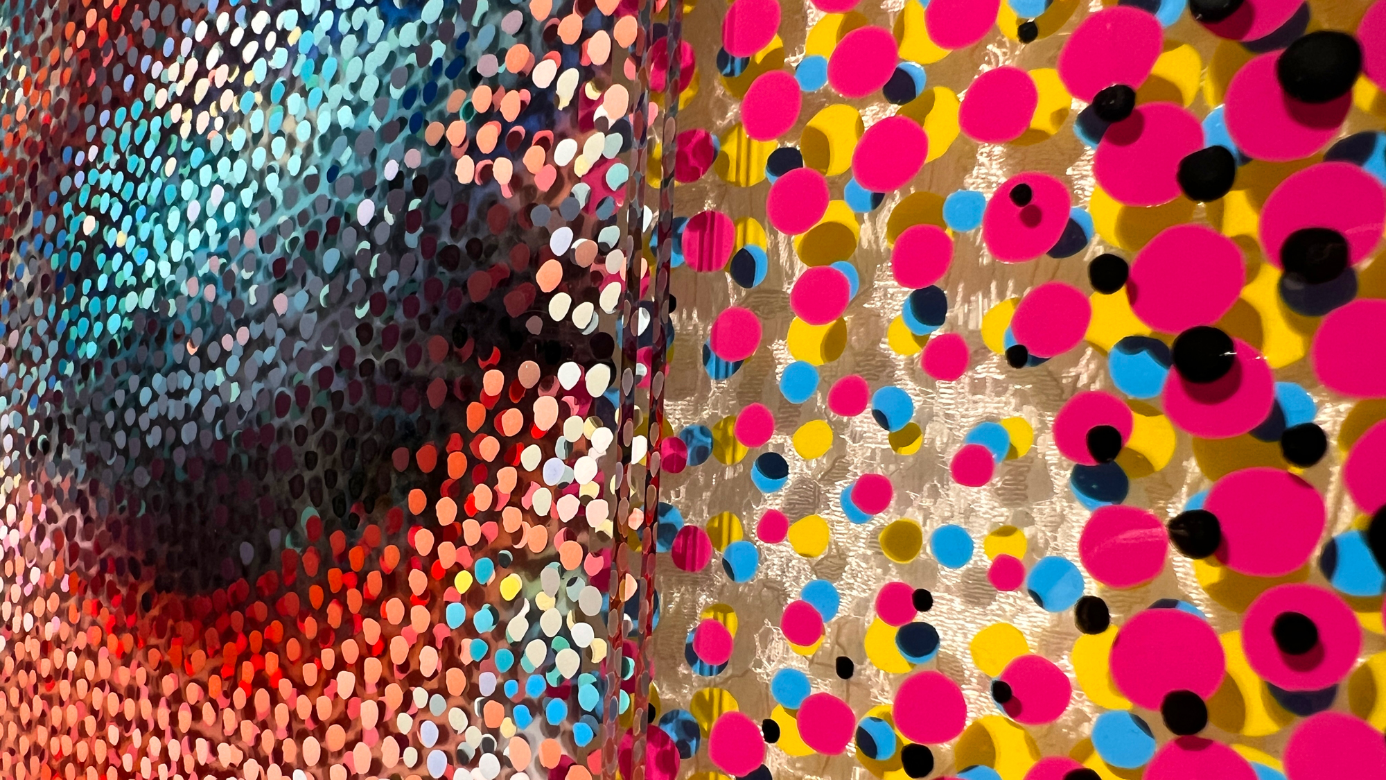 Wholey Mas – Side-by-side view of fine portrait dots meeting larger graphic dots